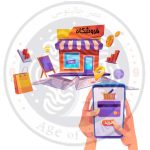 وکتور لایه باز فروشگاه آنلاین 1016